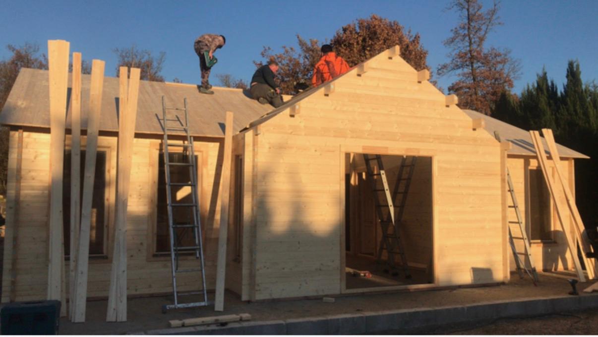 Construction d'un chalet en ossature bois à Évreux par S.A Couverture